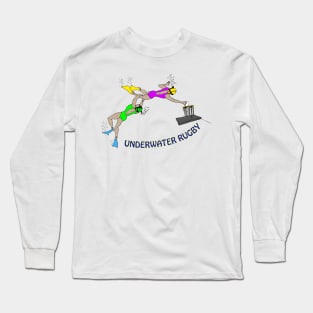 Underwater rugby players Long Sleeve T-Shirt